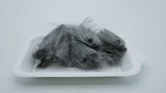 316L High Temperature Resistant Short SS Fibers , 12um  33mm Length Anti Static Fiber