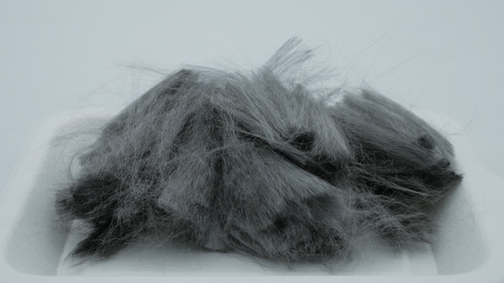 316L High Temperature Resistant Short SS Fibers , 12um  33mm Length Anti Static Fiber